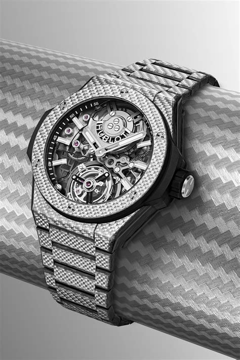 hublot big bang integrated tourbillon full carbon|hublot tourbillon fusion.